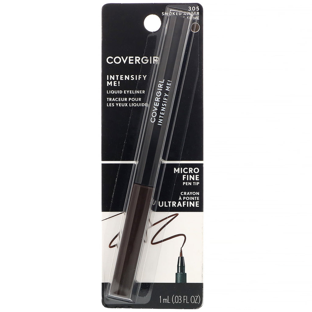 Covergirl, Intensify Me! Flydende eyeliner, 305 røget rav, 0,03 oz (1 ml)