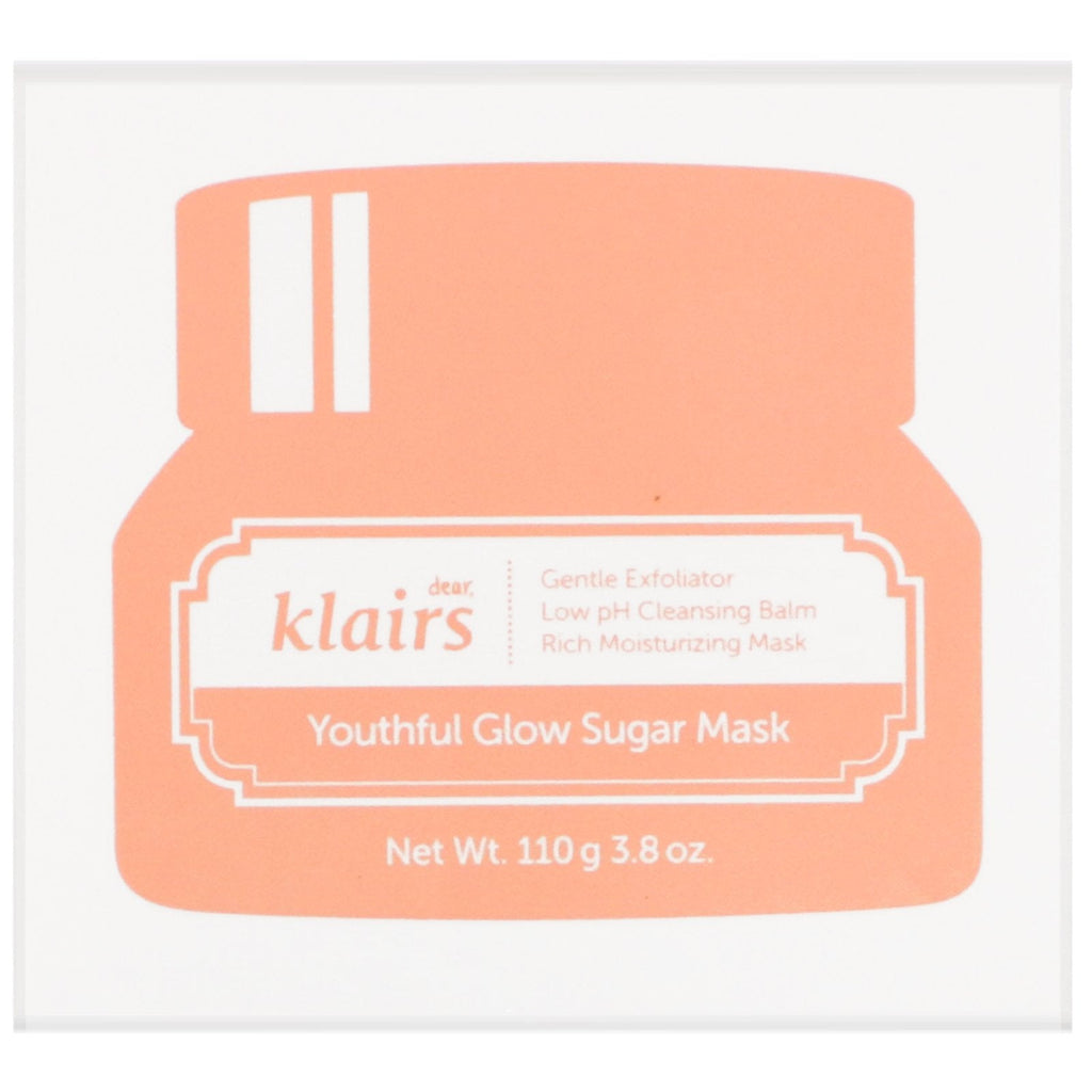 Kære, Klairs, Youthful Glow Sugar Mask, 3,8 oz (110 g)