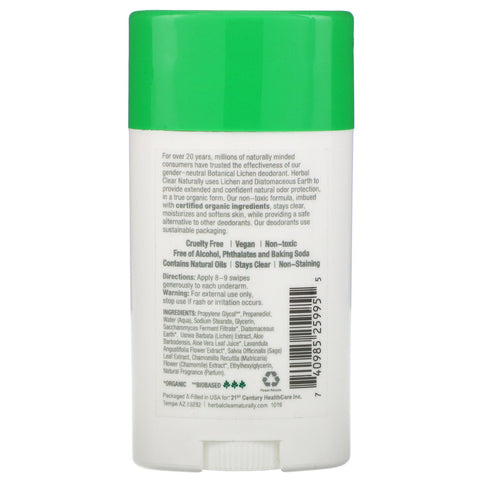 21st Century, Naturlig urteklar, naturlig deodorant, Aloe Fresh, 2,65 oz (75 g)