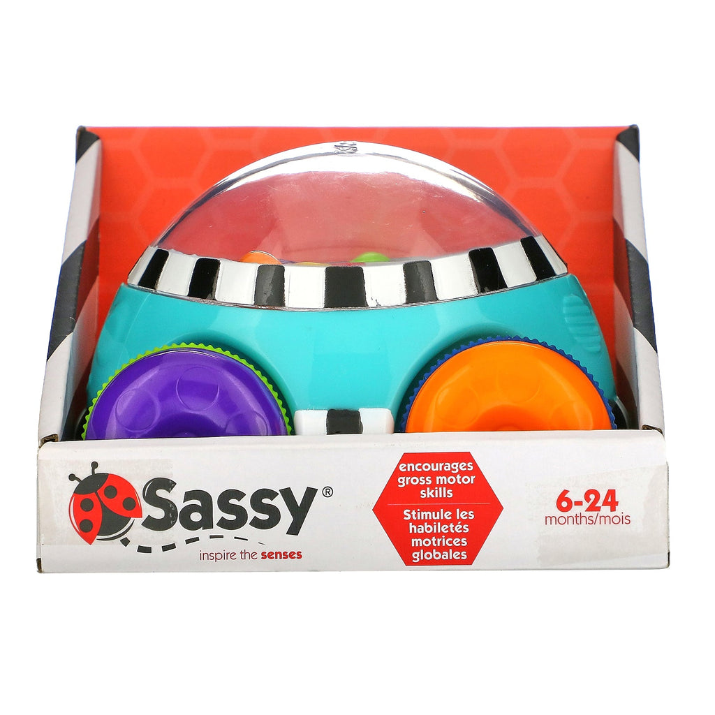 Sassy, ​​Inspire the Senses, Pop n' Push Car, 6 - 24 måneder, 1 bil