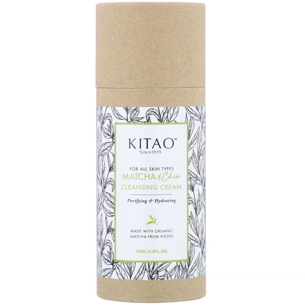 Kitao, Matcha &amp; Chia, rensecreme, 3,8 fl oz (110 g)