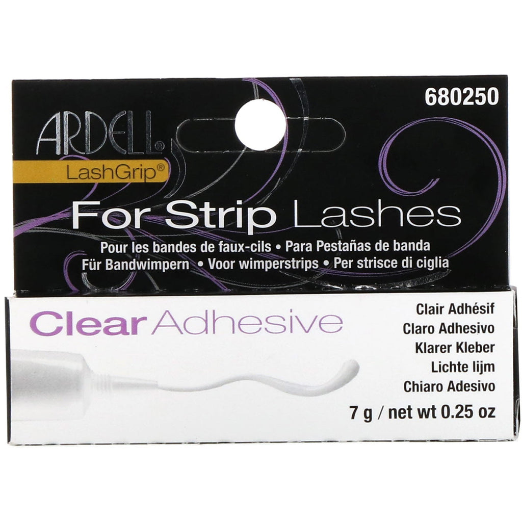 Ardell, LashGrip, Til Strip-vipper, klar klæbemiddel, 0,25 oz (7 g)