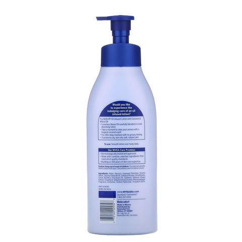 Nivea, Oil Infused Lotion, Coconut & Monoi Oil, 16,9 fl oz (500 ml)