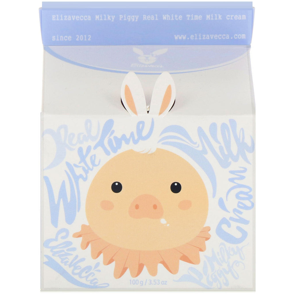 Elizavecca, Milky Piggy, Real White Time Milk Cream, 3,53 oz (100 g)
