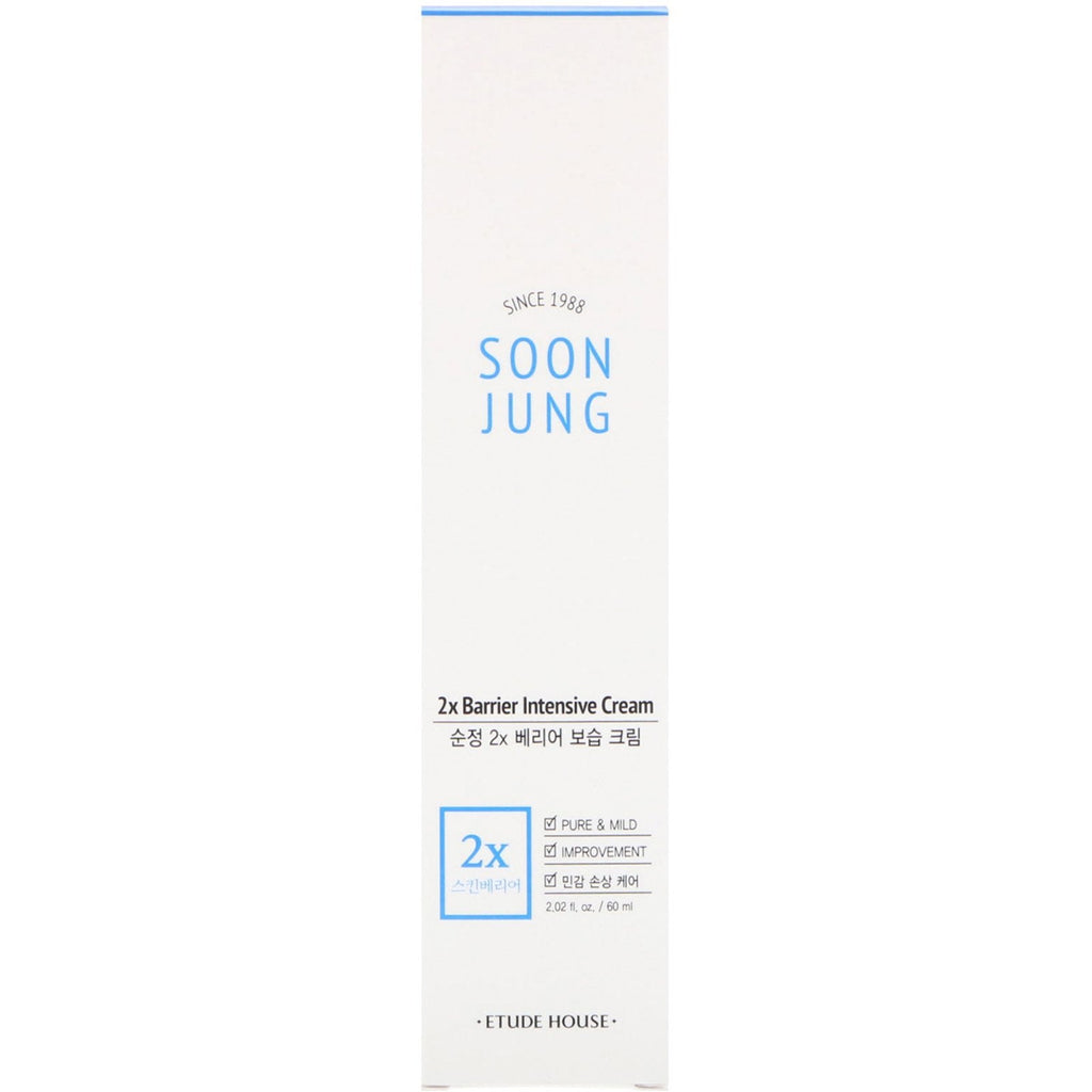 Etude House, Soon Jung, 2x Barrier Intensive Cream, 2,02 fl oz (60 ml)