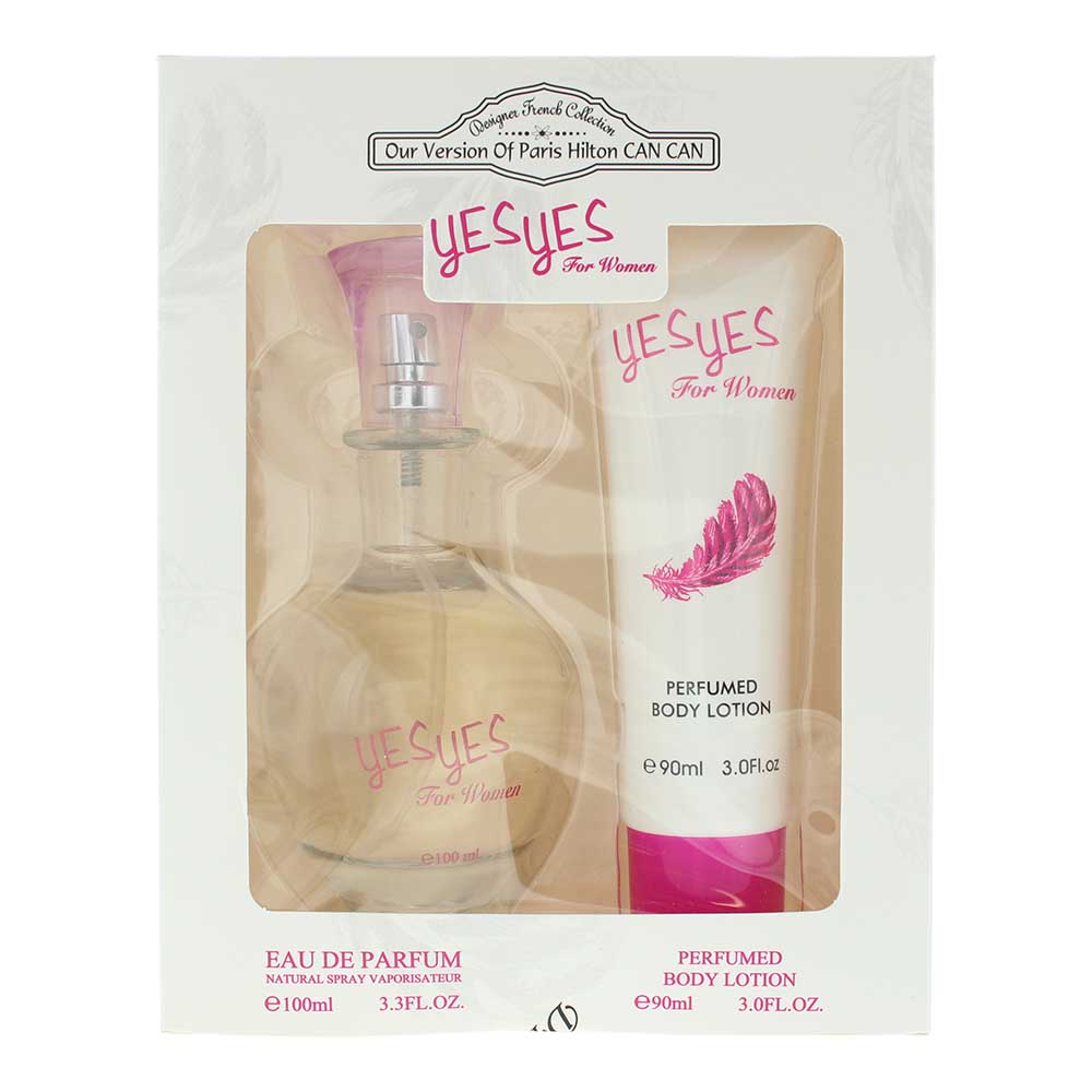Designer French Collection Yes Yes For Women Eau de Parfum 2 Pieces Gift Set