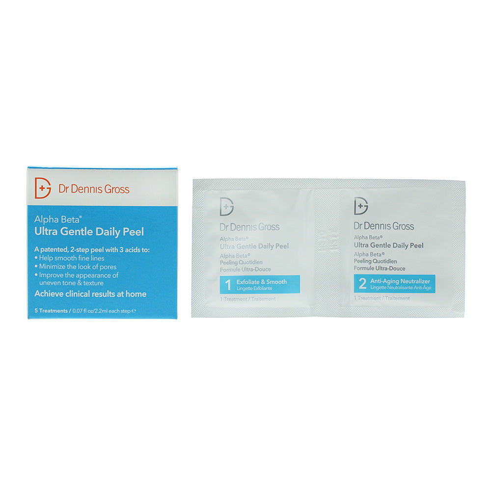 Dr Dennis Gross Alpha Beta Ultra Gentle 2-Step Daily Peel - 5 Treatments/2.2ml E