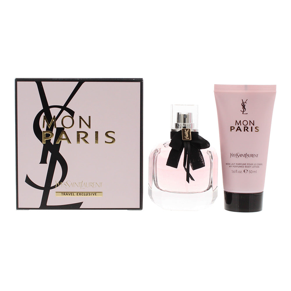 Yves Saint Laurent Mon Paris 2 Piece Gift Set: Eau de Parfum 50ml - Body Lotion