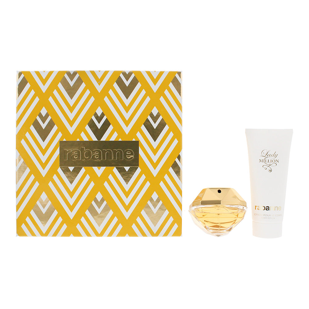 Rabanne Lady Million 2 Piece Gift Set: Eau de Parfum 50ml - Body Lotion 100ml
