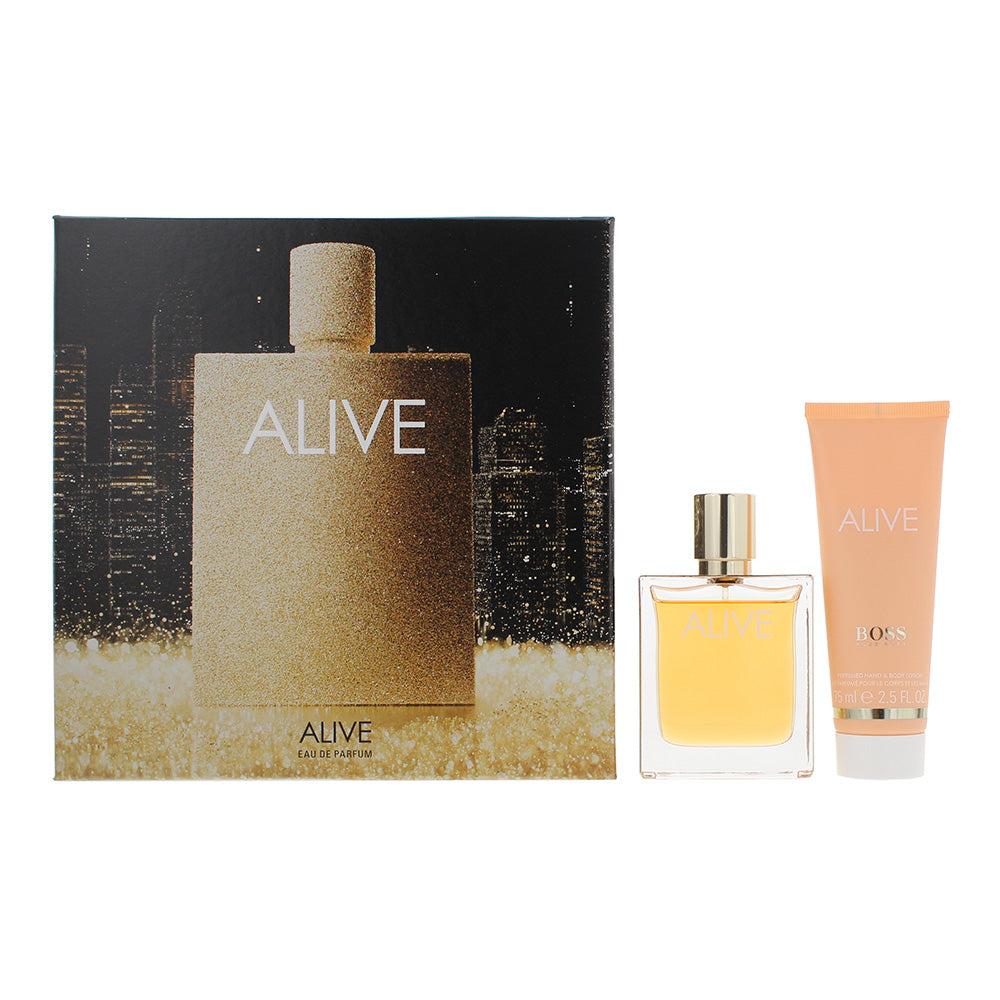 Hugo Boss Alive 2 Piece Gift Set: Eau de Parfum 50ml - Body Lotion 75ml
