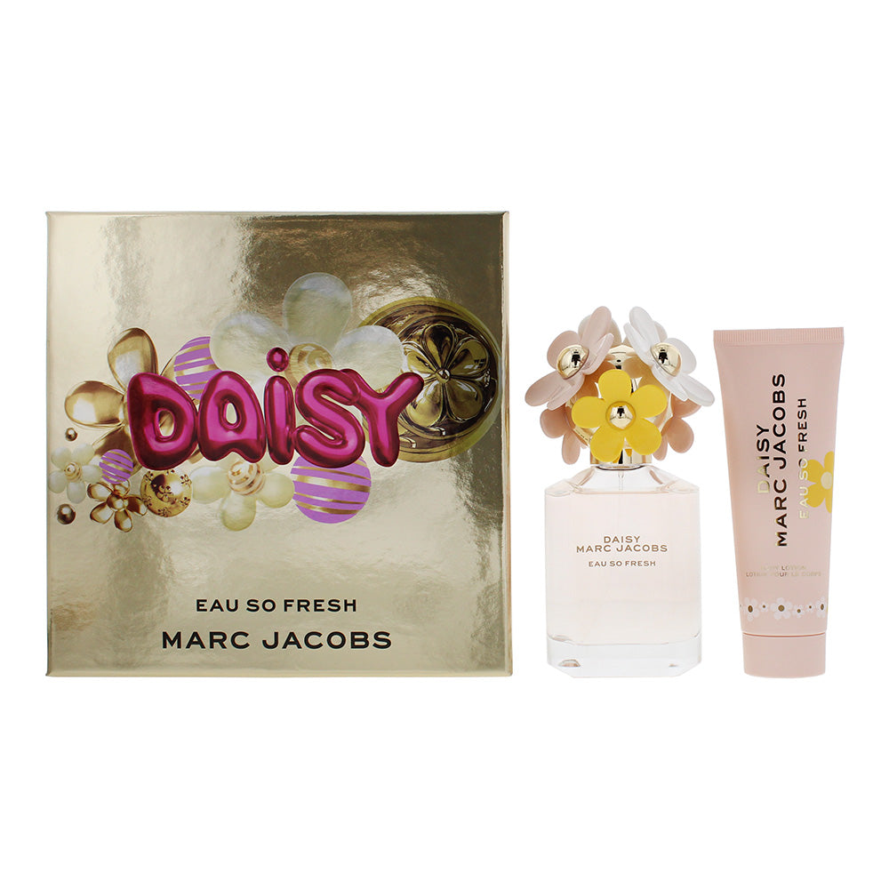 Marc Jacobs Daisy Eau So Fresh 2 Piece Gift Set: Eau de Toilette 75ml - Body Lot