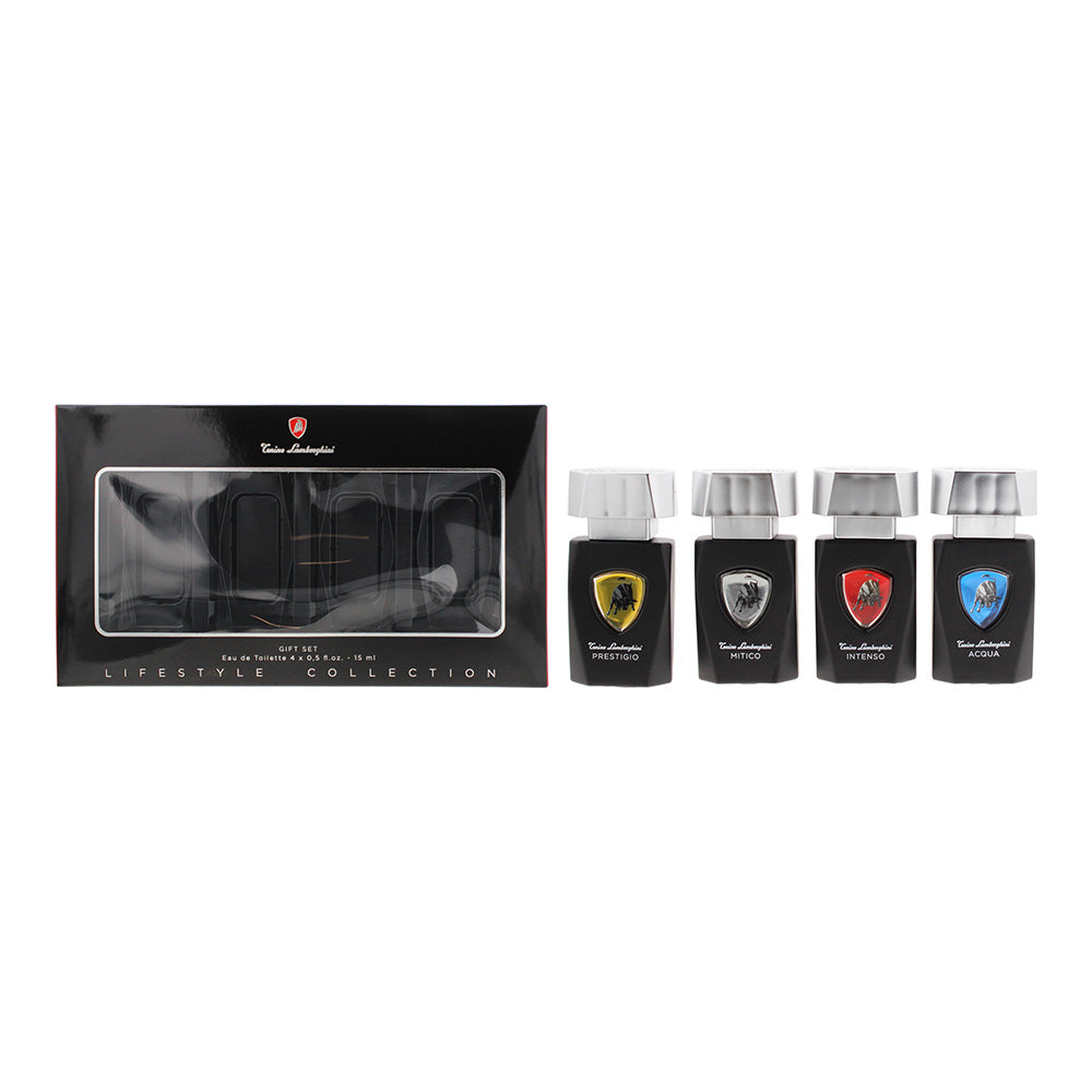 Tonino Lamborghini Lifestyle Collection Gift Set : Eau de Toilette 4 x 15ml