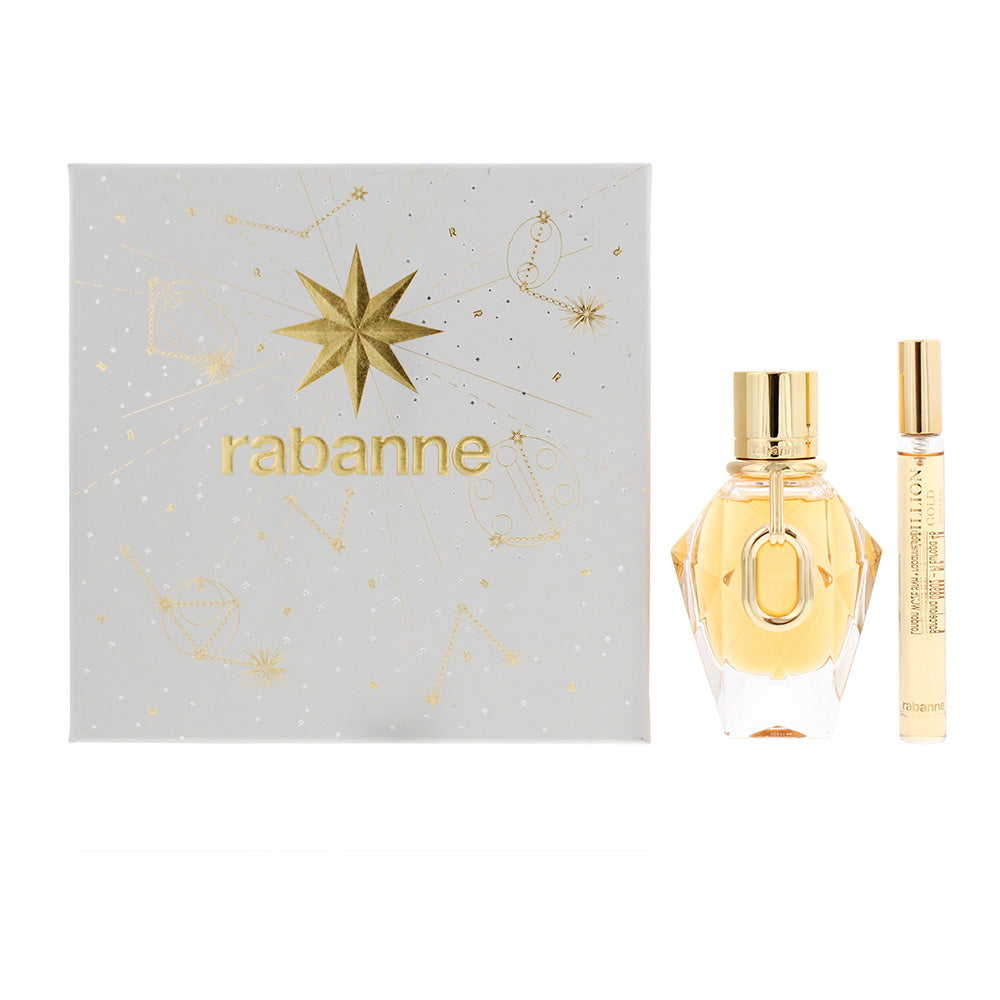 Rabanne Million Gold For Her 2 Piece Gift Set: Eau de Parfum 50ml - Eau de Parfu
