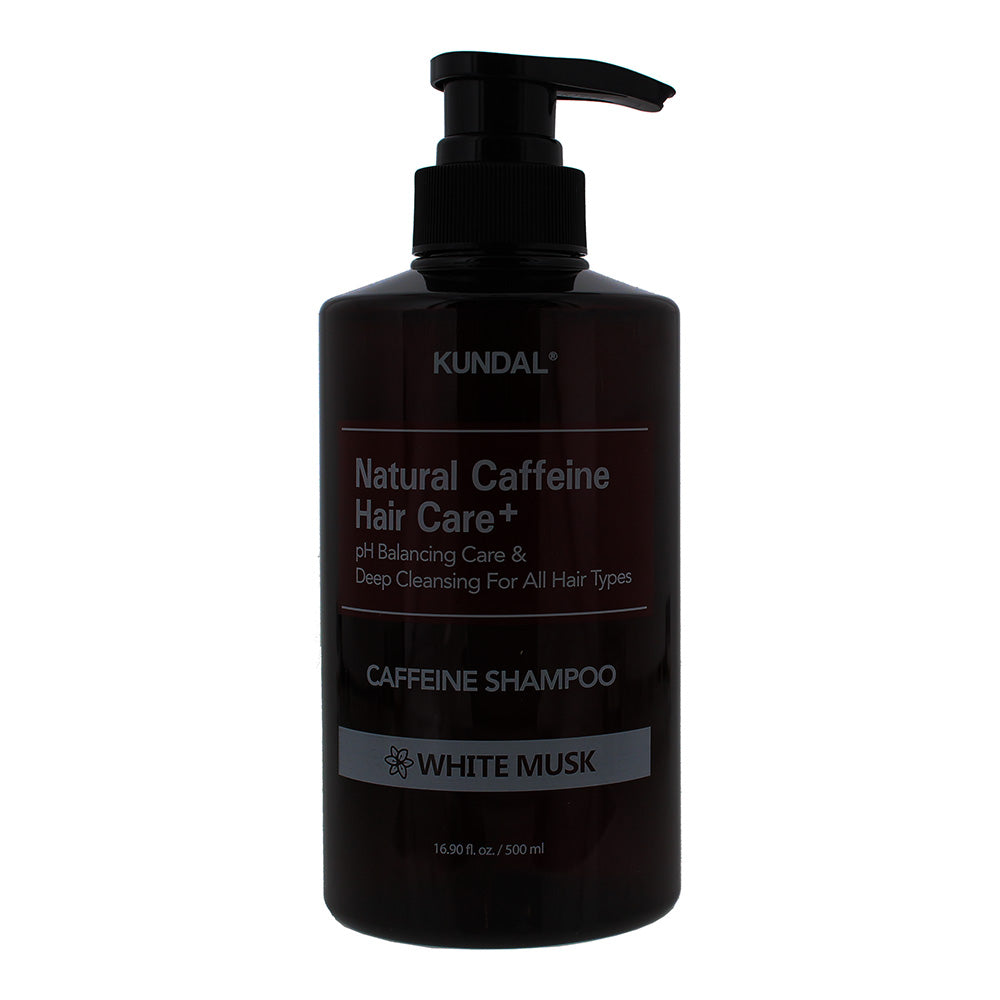 Kundal Natural Caffeine & Intensive Scalp Care White Musk Shampoo 500ml