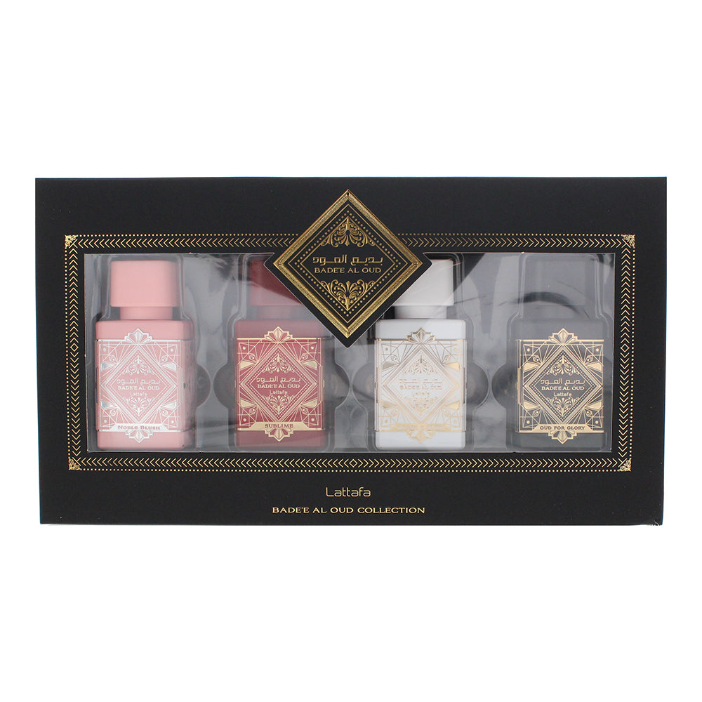Lattafa Bade'e Al Oud Collection 4 Piece Gift Set: Eau de Parfum 4x25ml