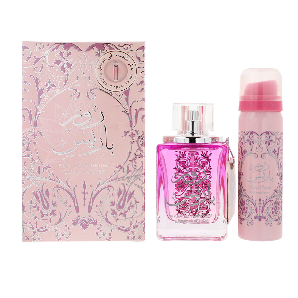 Ard Al Zaafaran Rose Paris 2 Piece Gift Set: Eau de Parfum 100ml - Deo Spray 50m
