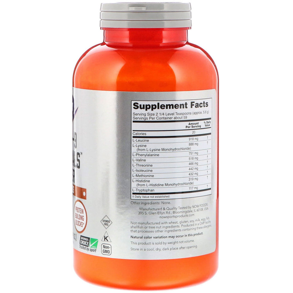Now Foods, Sports, Amino-9 Essentials Powder, 11.64 oz (330 g)