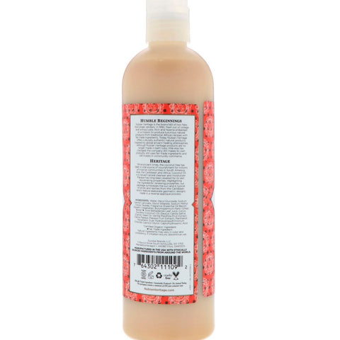 Nubian Heritage, Gel de baño, coco y papaya, 384 ml (13 oz. líq.)