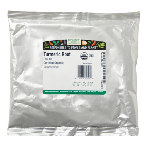 Frontier Natural Products, Raíz de cúrcuma molida, 16 oz (453 g)