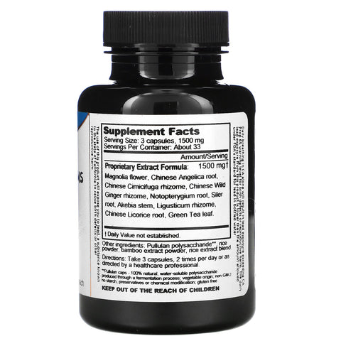 Drageurter, Magnolia Sinus, 500 mg, 100 vegetariske kapsler