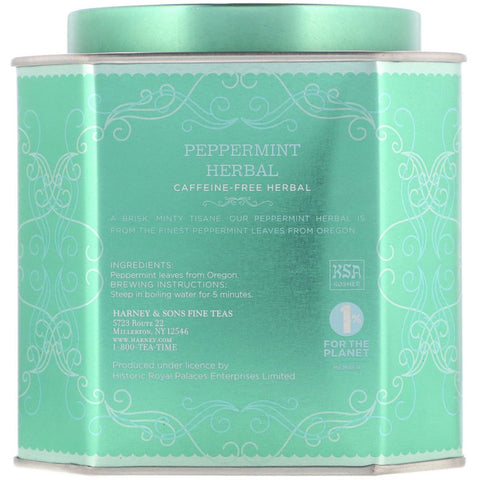 Harney & Sons, urte med pebermynte, koffeinfri urte, 30 poser, 54 g (1,9 oz)