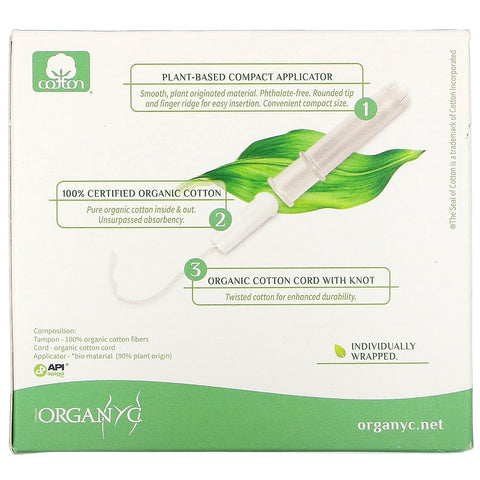 Organyc, Tamponer, Compact, Super, 16 Tamponer