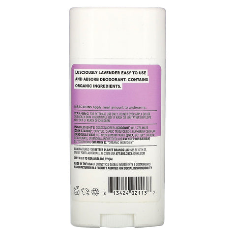 Acure, deodorant, lavendel og kokosnød, 2,2 oz (62,4 g)