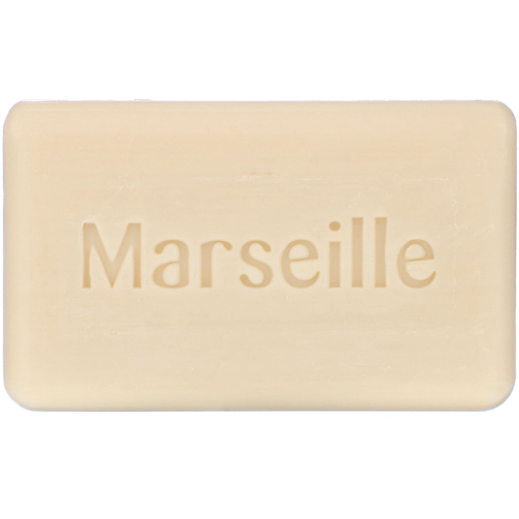 A La Maison de Provence, Jabón en barra para manos y cuerpo, flores de lavanda, 4 barras, 3,5 oz (100 g) cada una