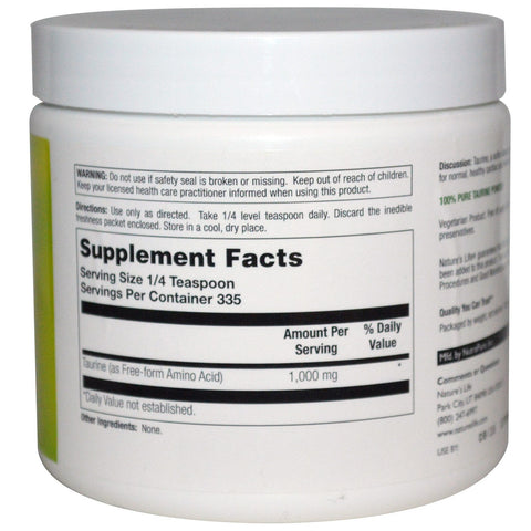 Nature's Life, Taurine Powder, Unflavored, 335 g