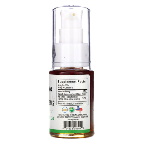 AC Grace Company, Unique E, Aceite natural de vitamina E, 30 ml (1 oz. líq.)