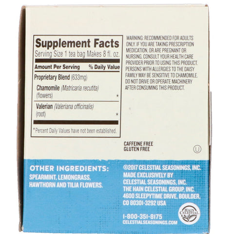 Himmelske krydderier, Wellness-te, Sleepytime Extra, Koffeinfri, 20 teposer, 35 g (1,2 oz)