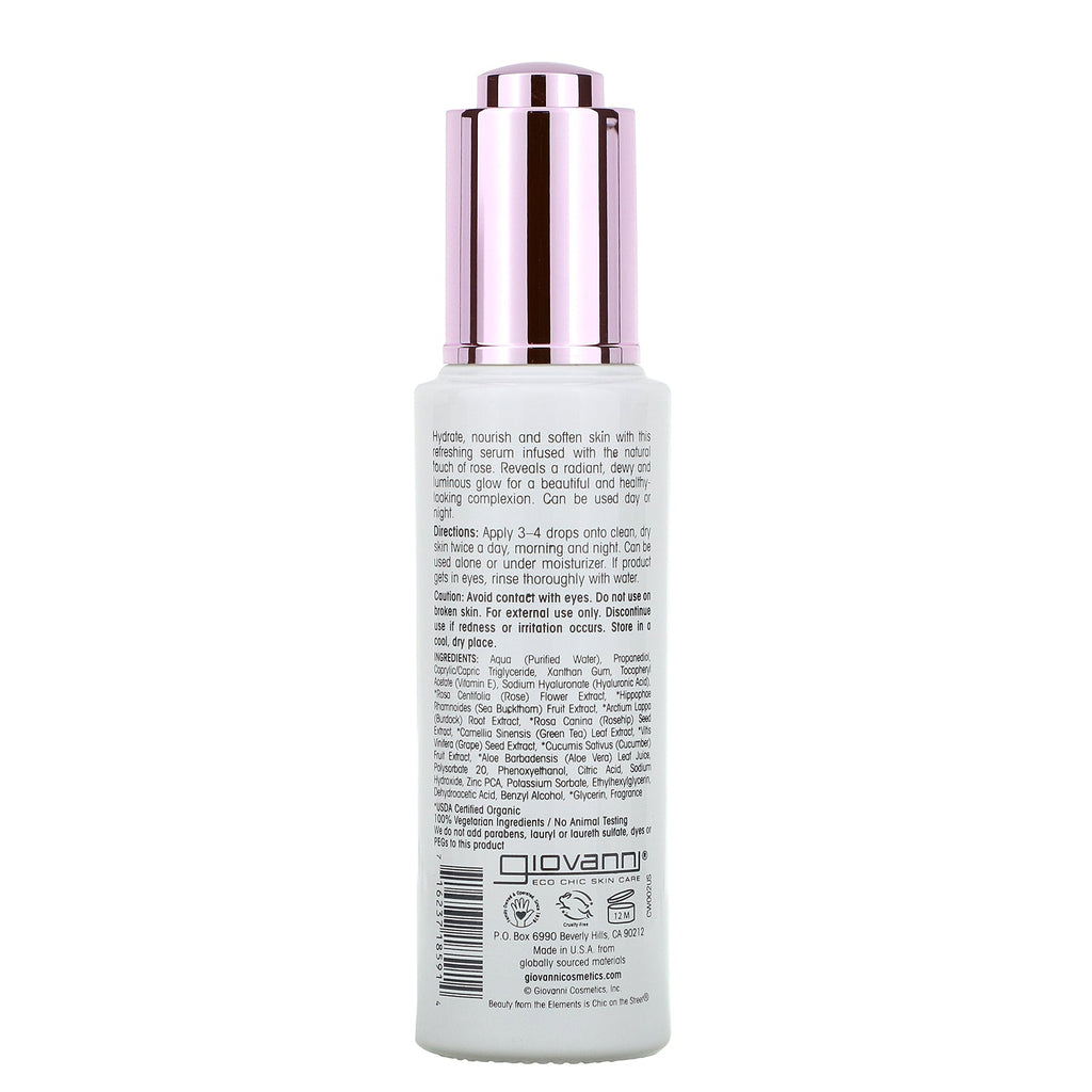 Giovanni, Hydrating Facial Serum, Rose, 1,6 fl oz (47 ml)