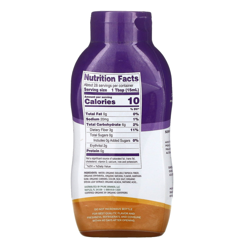Pyure, sukkerfri sirup med karamelsmag, 14 fl oz (415 ml)