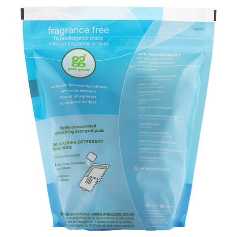 Grib grønne, automatiske opvaskemidler, parfumefri, 60 læs, 2 lbs, 6 oz (1.080 g)