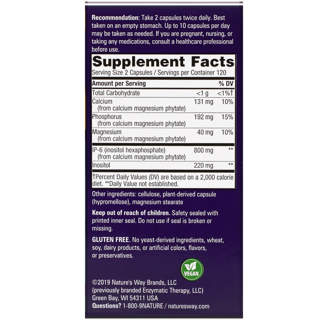 Nature's Way, Cell Forté, IP-6 &amp; Inositol, 240 veganske kapsler