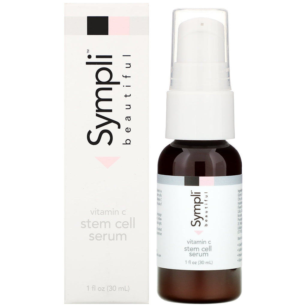 Sympli Beautiful, C-vitamin stamcelleserum, 1 fl oz (30 ml)