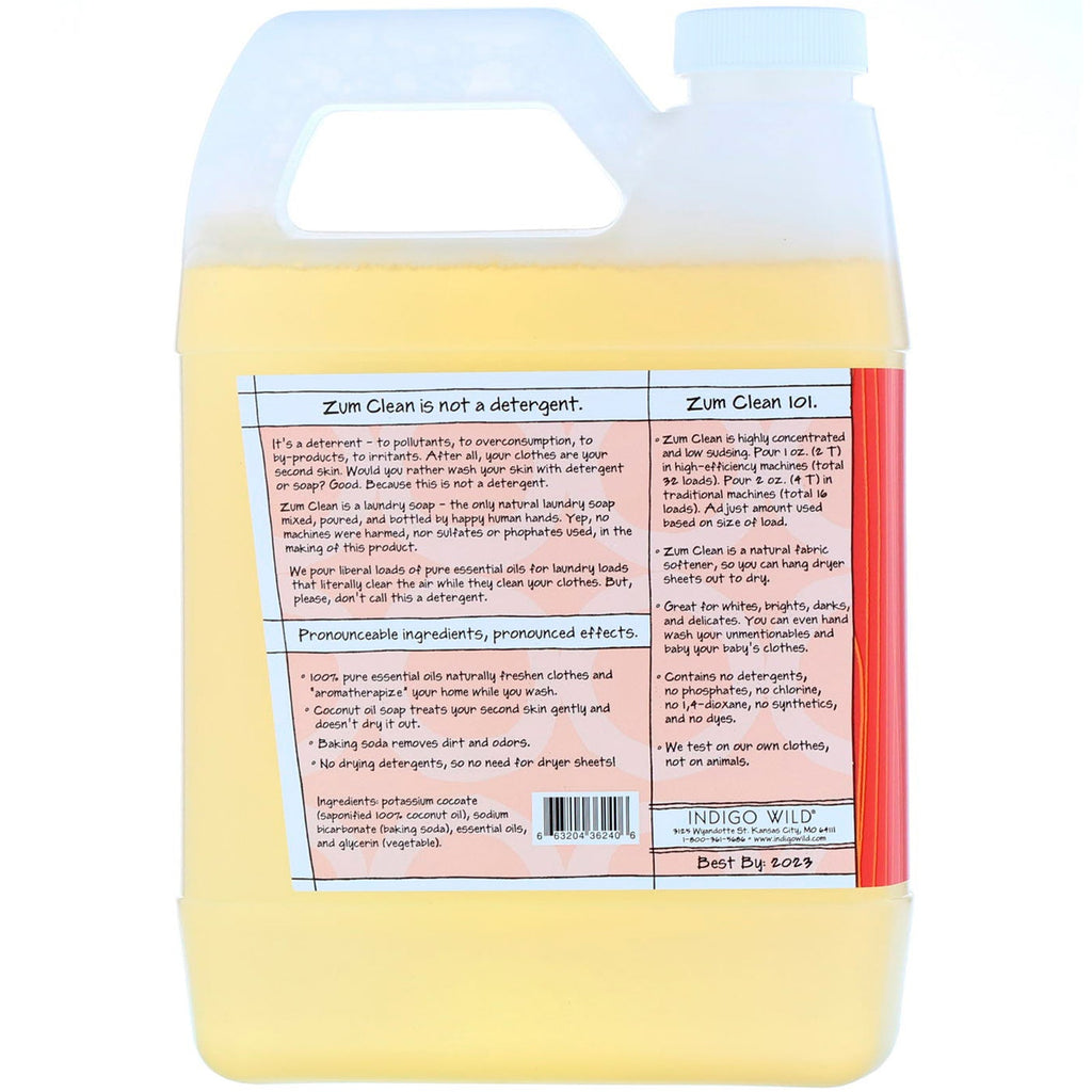 Indigo Wild, Zum Clean, aromaterapi vaskesæbe, sød appelsin, 32 fl oz (0,94 l)
