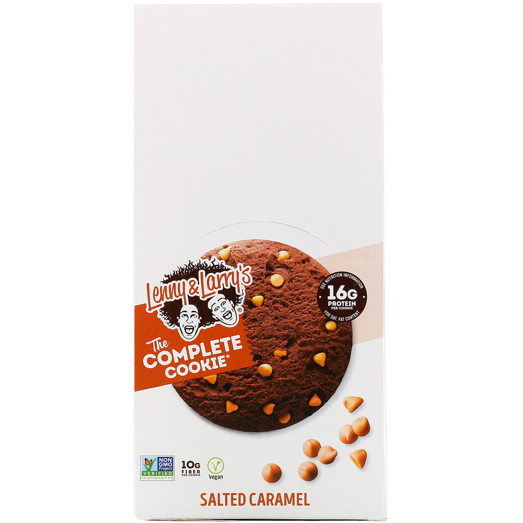 Lenny &amp; Larry's, The COMPLETE Cookie, saltet karamel, 12 småkager, 4 oz (113 g) hver