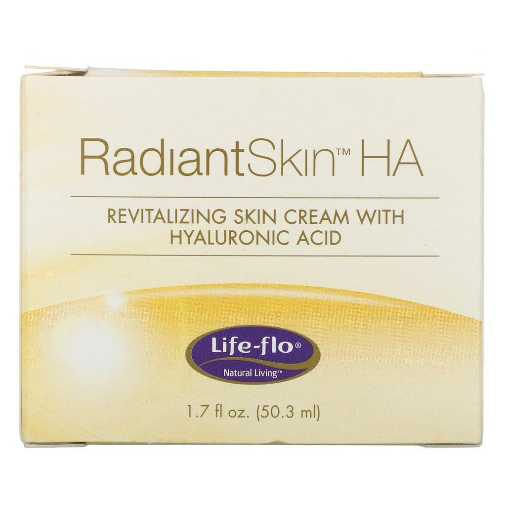 Life-flo, Radiant Skin HA, Revitaliserende hudcreme med hyaluronsyre, 1,7 fl oz (50,3 ml)