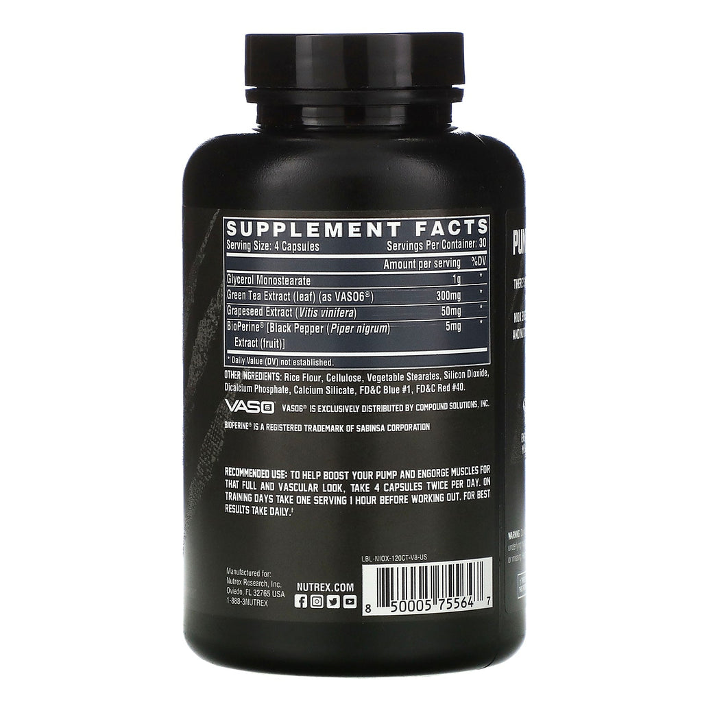 Nutrex Research, Niox, Extreme Pumps, 120 kapsler