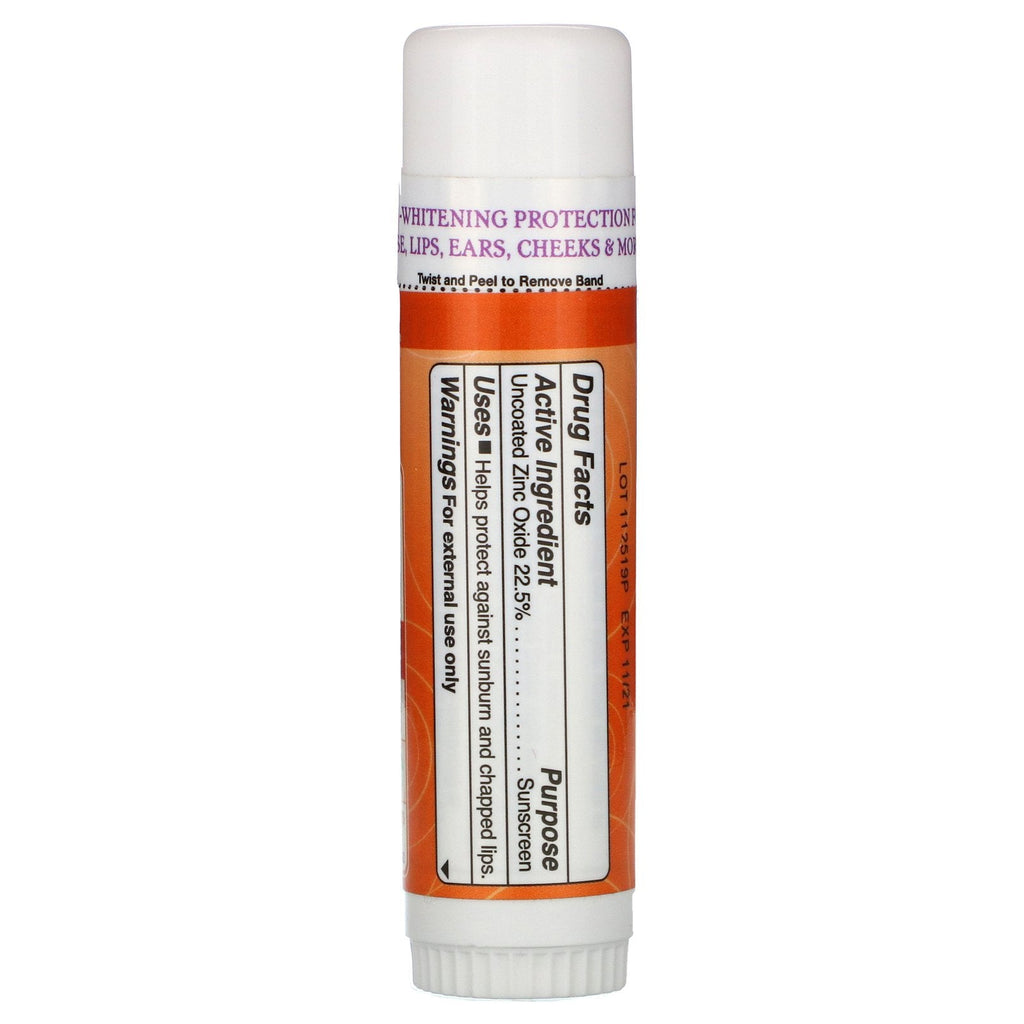 Badger Company, Kids, Natural Mineral Sunscreen Face Stick, SPF 35, Tangerine &amp; Vanilla, 0,65 oz (18,4 g)