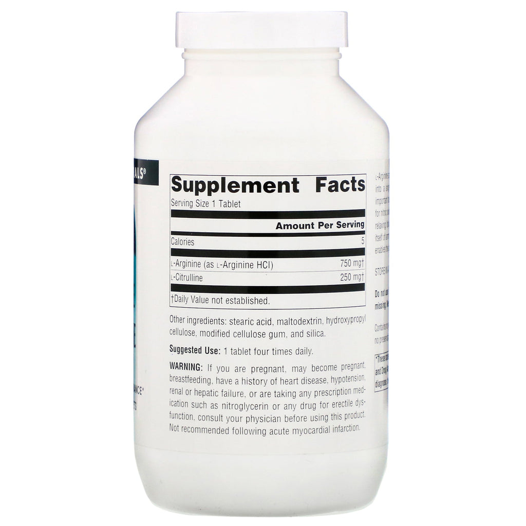 Source Naturals, L-Arginine L-Citrulline Complex, 1,000 mg, 240 Tablets
