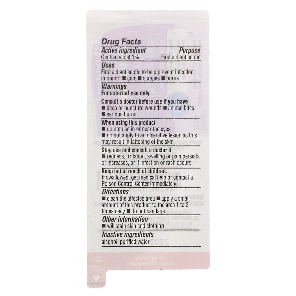 De La Cruz, ensianviolet, førstehjælpsantiseptisk, 1 fl oz (30 ml)