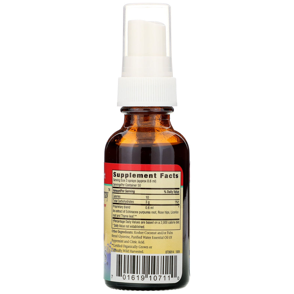 Urter til børn, Super Kids halsspray, pebermyntesmag, 1 fl oz (30 ml)
