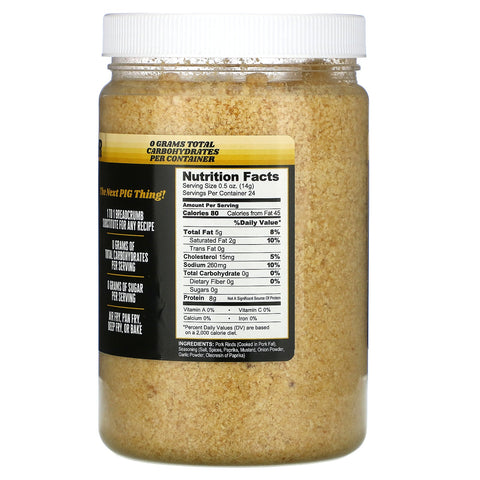 Pork King Good, migas de corteza de cerdo, original, 12 oz (340 g)