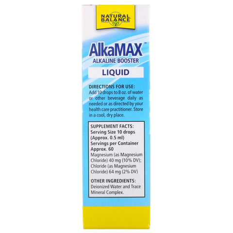 Natural Balance, AlkaMax, Alkaline Booster Liquid, Utilsat, 1 fl oz (30 ml)