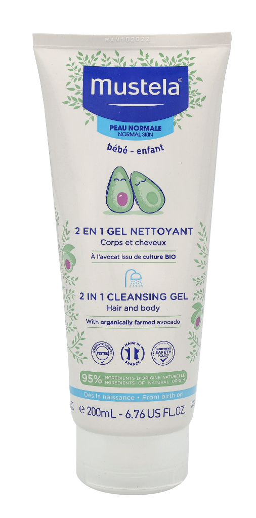 Mustela 2-In-1 Cleansing Gel 200 ml