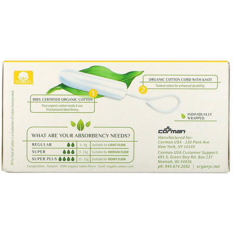 Organyc, Tamponer, Almindelige, 16 Tamponer