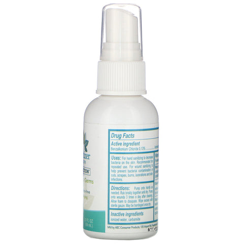 BAC-D, håndsprit og sårpleje, alkoholfri, 2 fl oz (59 ml)