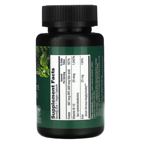PlantFusion, vegansk komplet jern, 25 mg, 90 veganske kapsler